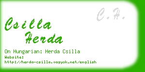 csilla herda business card
